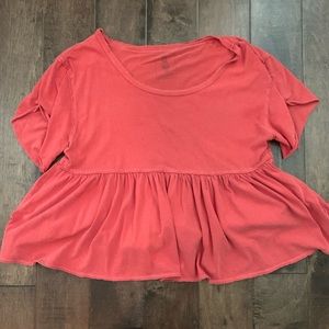 Free People Odyssey Peplum Tee